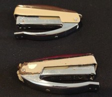 Par Vintage de Swingline 99 Alicate Grampeador Manual Marrom E Bronzeado Feito nos EUA, usado comprar usado  Enviando para Brazil