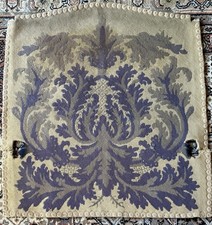 Antiga Capa de Cadeira de Tapeçaria Francesa Acanthus Lã Agulha #1~ Azul Lavanda comprar usado  Enviando para Brazil