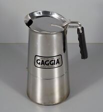 Usado, Cafeteira Gaggia 9 xícaras de aço inoxidável fogão panela Moka superior, feita na Espanha comprar usado  Enviando para Brazil