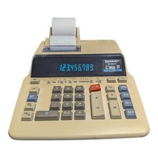 Usado, Calculadora de impressão Sharp EL-1607R TESTADO FUNCIONANDO precisa de rolo de tinta comprar usado  Enviando para Brazil