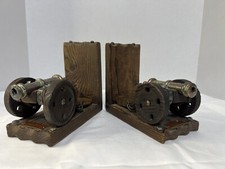 Cannon bookends wooden for sale  Palatka
