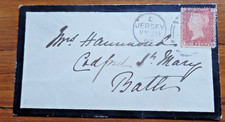 Jersey 1868 capa de luto QV 1d vermelho cancelado Jersey 409 duplex para o Reino Unido, usado comprar usado  Enviando para Brazil