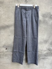 Calça terno de poliéster vintage John Peters corte reto cinza mesclado cintura 32 comprar usado  Enviando para Brazil