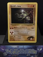 Pokemon Card Brock's Onix 21/132 Raro Conjunto de Heróis de Ginástica WOTC Jogado comprar usado  Enviando para Brazil