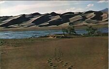 Używany, Pocztówka Wielkie Piaskowe Wydmy Pomnik Nata San Luis Valley Medano Creek Kolorado na sprzedaż  Wysyłka do Poland