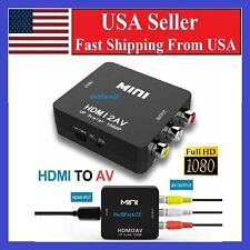 Cabo conversor adaptador HDMI para RCA AV CVBS 3RCA 1080P áudio vídeo composto comprar usado  Enviando para Brazil