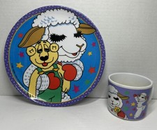 Placa e caneca Lamb Chop melamina Sam Zak Designs vintage 1993 comprar usado  Enviando para Brazil