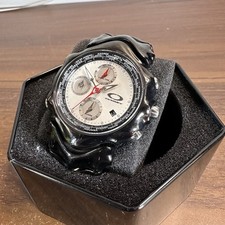 Usado, Vintage Oakley Relógio Masculino GMT Hora Mundial Preto Aço Inoxidável Mostrador Branco Raro comprar usado  Enviando para Brazil