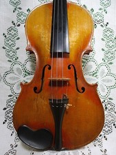 Violino antigo alemão rotulado com chama de tigre 4/4 SEM RESERVA! comprar usado  Enviando para Brazil