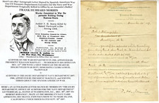 PRESIDENTE McKINLEY SPAN AM WAR NAVY DEPARTMENT ASSASSINADO AUD CARTA ASSINADA'97 comprar usado  Enviando para Brazil