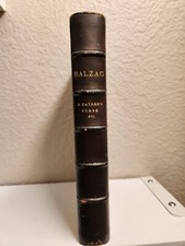 Antique 1898 BALZAC "A Father's Curse ETC" Limited Illustrated Ed Leather Book comprar usado  Enviando para Brazil