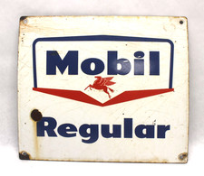 Placa de bomba de gás vintage Mobil porcelana regular 13,5” x 12” comprar usado  Enviando para Brazil