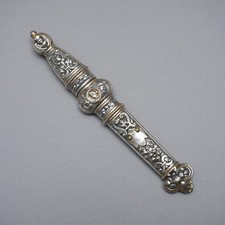 Usado, Estojo antigo de manicure agulha recipiente estojo de metal Um 1850 1,79MIN comprar usado  Enviando para Brazil