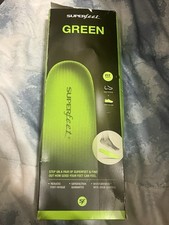 Palmilhas verdes Superfeet suporte para os pés inserção ortopédica perfil alto tamanho E comprar usado  Enviando para Brazil