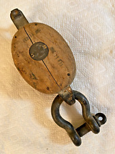 Vintage wood pulley for sale  Duluth