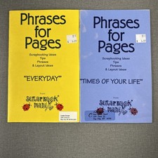 Phrases for Pages from Scrapbook Mania ~ 1997 Vintage 2 Paperback Idea Booklets comprar usado  Enviando para Brazil