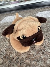 Usado, Vintage Bestever Pronto para Saltar Cachorro Pug Bronzeado Feijão de Pelúcia Bicho de Pelúcia comprar usado  Enviando para Brazil