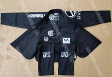 Quimono preto brasileiro jiu jitsu top personalizado bjj gi pearl weave 450 gsm tamanho A4. comprar usado  Enviando para Brazil