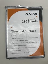 Papel térmico adesivo 250 folhas A4 folha completa 210mm X 297mm ANO novo *LEIA... comprar usado  Enviando para Brazil