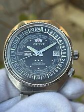 Raro Orient World Diver 3 estrelas 21 joias relógio automático vintage 43 mm comprar usado  Enviando para Brazil