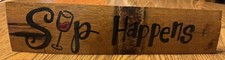 SIP ACONTECE BARRIL STAVE VINHO VIDRO VINÍCOLA AMANTE DE VINHO BAR DECORAÇÃO BEBIDA BARWARE, usado comprar usado  Enviando para Brazil