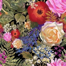 Watercolour floral wallpaper for sale  SALFORD