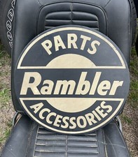 Letrero de masonita vintage de piezas y accesorios Rambler segunda mano  Embacar hacia Mexico