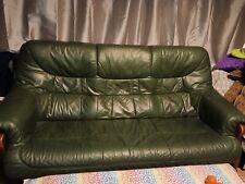 Wooden leather green for sale  LONDON