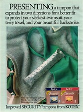Kotex print advert for sale  Kannapolis