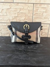 Bolsa tiracolo Burberry Nova Check couro preto aba fivela dourada comprar usado  Enviando para Brazil