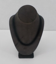 9,5 polegadas de altura busto de veludo preto joalheria balcão colar suporte de exibição desbotado comprar usado  Enviando para Brazil