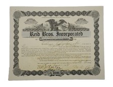 Usado, Certificado de estoque Reid Bros 1921 #160 emitido para Catherine Richardson comprar usado  Enviando para Brazil