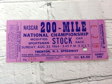 1964 Nascar National Championship Trenton NJ Stock Car Race 200 milhas ingresso completo, usado comprar usado 1964 Nascar National Championship Trenton NJ Stock Car Race 200 milhas ingresso completo, usado comprar usado  Enviando para Brazil