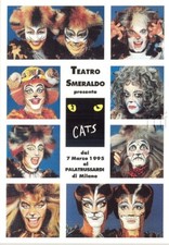 Usado, 1995 Cats, musical di A. Lloyd Webber - Teatro Smeraldo, Milano promocard 446 comprar usado Usado, 1995 Cats, musical di A. Lloyd Webber - Teatro Smeraldo, Milano promocard 446 comprar usado  Enviando para Brazil