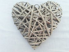 Wicker heart ornament for sale  CHESTER