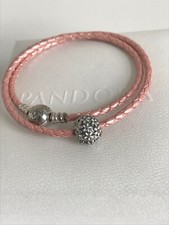 Pandora lederarmband 925er gebraucht kaufen  Hamburg