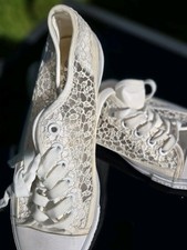 Lace bridal sneakers for sale  HULL