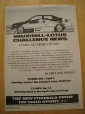 Vauxhall lotus challenge for sale  BRISTOL