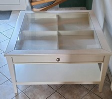 Couchtisch weiss glaseinsatz gebraucht kaufen  Wanna