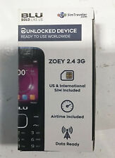 NOVO Blu ZOEY 2.4 3G Pronto para Uso Dual Sim Celular Z070U Câmera GSM DESBLOQUEADO comprar usado  Enviando para Brazil