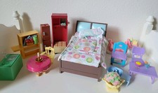 💕 Cadeiras de mesa Fisher Price Loving Family móveis para casa de bonecas quarto berço cama comprar usado  Enviando para Brazil