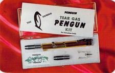 Cartão de visita SOMENTE ANÚNCIO Pengun kit de gás lacrimogêneo publicidade APENAS 2,25x3,5 #5 comprar usado  Enviando para Brazil