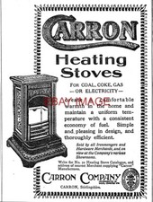 1909 advert carron for sale  SIDCUP