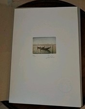 Venise Fabio Baldan Peinture Sur Papier Dessin 25x17.5cm repro Oeuvre 6x4,5cm comprar usado  Enviando para Brazil