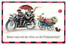 Carrinho de passeio familiar triciclo c1910 com crianças Alemanha cartão postal antigo comprar usado Carrinho de passeio familiar triciclo c1910 com crianças Alemanha cartão postal antigo comprar usado  Enviando para Brazil