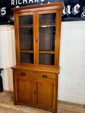 Edwardian walnut bookcase for sale  BOURNEMOUTH