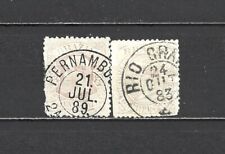 Usado, BRASIL 1884-1888  SELLOS DE LA SERIE PEDRO II Y CIFRA # 61-62 comprar usado  Enviando para Brazil