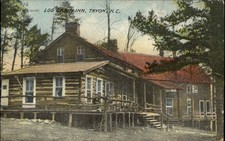 TRYON NORTH CAROLINA NC Log Cabin Inn HOTEL MOTEL HOSPEDAGEM PC Antigo comprar usado  Enviando para Brazil
