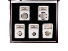Conjunto de moedas de prata El Cazador naufrágio espanhol 8, 4, 2, 1, 1/2 reais NGC genuíno comprar usado Conjunto de moedas de prata El Cazador naufrágio espanhol 8, 4, 2, 1, 1/2 reais NGC genuíno comprar usado  Enviando para Brazil