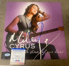Usado, MILEY CYRUS AUTOGRAFADO AUTOGRAFADO THE TIME OF OUR LIVES ÁLBUM CAPA VINIL PSA CERTIFICADO DE AUTENTICIDADE comprar usado  Enviando para Brazil